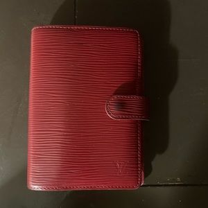 *FLASH SALE Authentic Louis Vuitton red epi agenda